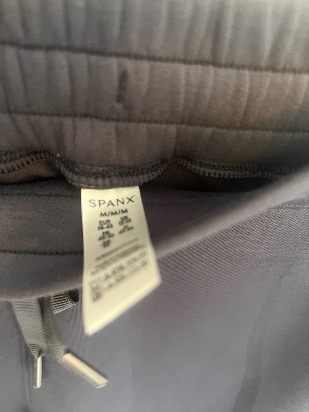 SPANX Black V-Neck Hoodie and Drawstring Joggers Set - Picture 5 of 7